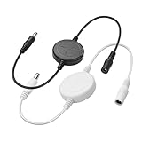 Durable et polyvalent : câble CC de 30 cm en PVC, résistant à l'abrasion, à la déchirure et à l'oxydation et flexible à poser. 2 pièces (noir + blanc) pour distinguer facilement les câbles, adaptés pour une utilisation à la maison et au bureau.