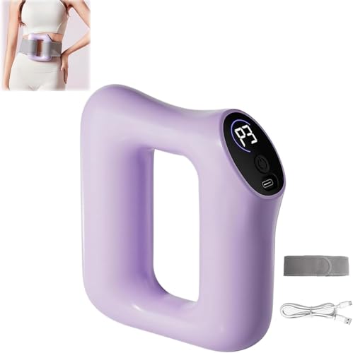 Anillo De Fascia Multifuncional para Todo El Cuerpo,Modos De Masaje Ajustables,Vibraciones De Tejido Profundo con DiseñO PortáTil,ReduccióN De Ruido,BateríA De Larga DuracióN,Purple