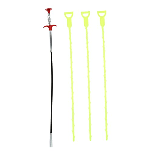 LALAFINA 1 Juego Atrapador de Cabello para Desagües de Ducha Herramienta de Limpieza Flexible y Duradera para Cocina y Baño para Eliminar Obstrucciones de Pelo y Mantener Desagües Limpios