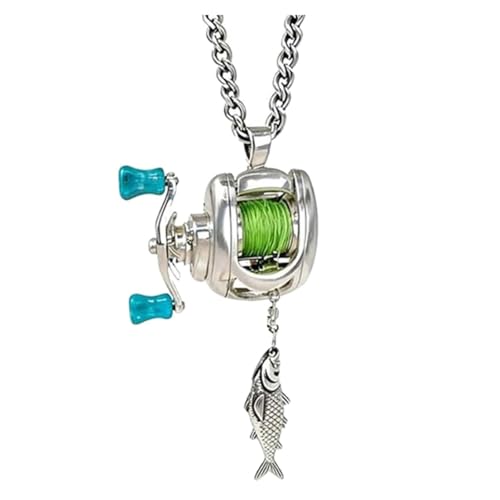 Ogni set di gioielli con mulinello da pesca comprende un ciondolo con mulinello da casting in miniatura e un anello abbinato, coordinati in modo squisito per mettere in mostra il tuo stile. Indossati singolarmente o come set, esprimono in modo discreto ma elegante la tua passione per la pesca.