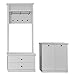 Produktbild trendteam smart living Garderobe 3-teilige Set Kombination Baxter, 177 x 196 x 41 cm Weiß Dekor mit viel Stauraum