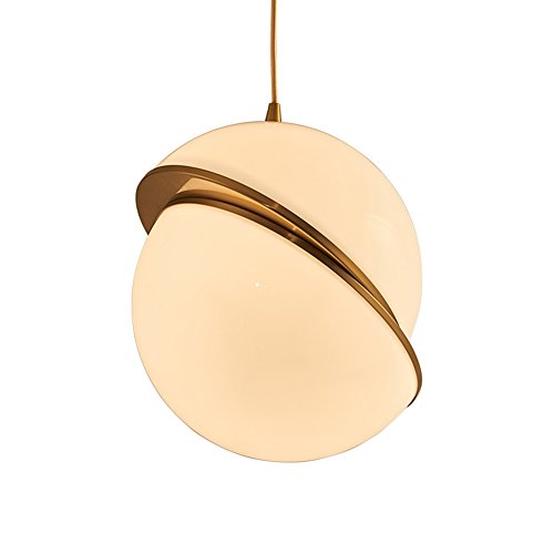 Modern Nordic Fashion Pendelleuchte Kaffee Bar Höhenverstellbare Individualität Einfach Warm Licht PVC Lampenschirm Eisen Hängelampe E27 Ø 20cm (Lichtquelle nicht inklusive) Cover
