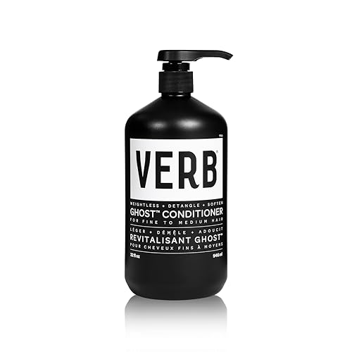 VERB Ghost Conditioner 32 fl oz- Infused with Moringa Oil -Moisturizes Fine and Weighed Down Hair - Vegan No Parabens or Harmful Sulfates