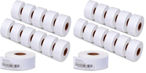 Label KINGDOM 12 Roll Compatible with Dymo 30336 1" x 2-1/8" Barcode Label (Pack of 2)