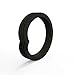 QALO Women's Rubber Silicone Ring, Stackable Peak, Wedding Ring for Women, Breathable, Durable Engagement Silicone Band, 5mm Wide 2mm Thick, Jet Black, Size 8
