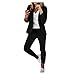 Damen Business Anzug Set Mode Streetwear Sportanzug Gemütlich Übergroße Langarm Hosenanzug Loose Sweatshirt Pullover Lange Hose Outfit Kuscheliger Hausanzug Frühling & Herbst