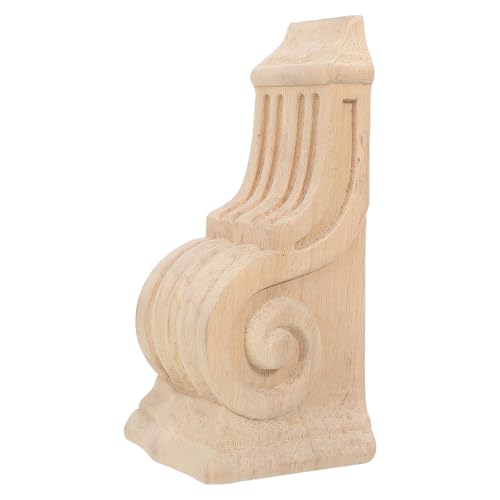 Soporte de madera para repisa de diseño europeo tallado y gran acabado