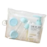 ROY Set di 7/9 bottiglie da viaggio a prova di perdite Bottiglie per cosmetici piccole bottiglie da toeletta comprimibili contenitori da viaggio Set di bottiglie da viaggio per cosmetici da viaggio