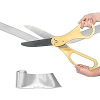 Crutello Riesige Band-Schneideschere – 50,8 Cm XL-Schere Mit 9,2 M Rotem Band, Für Eröffnungen