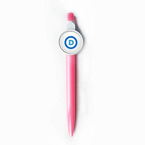 Stylo à bille rétractable bleu Democratic Party emblème américain écriture fluide