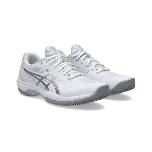 Asics Para Mulher. 1042A282 Sapatos Game Ff Clay/Oc Cinzento, Branco Sapatos Game Ff Clay/Oc Cinzento, Branco (37), Plano, CordãO, Esportivo - 2