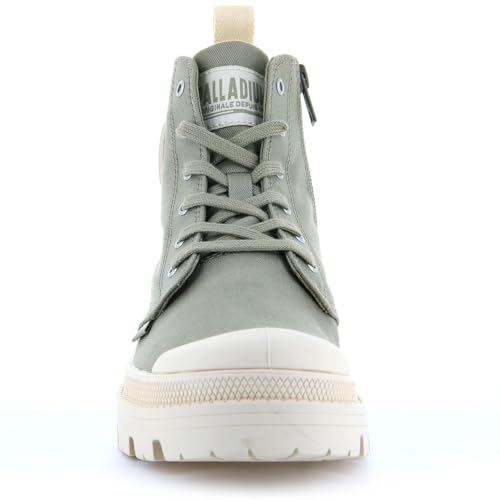 Image of Palladium Women's Pallabase Twill Canvas Combat Ankle Boots | Casual Boots