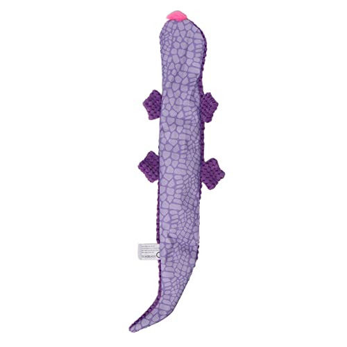 Dog Squeaky Toy, Portable Squeaky Lizard Dog Toy Teeth Grinding Training Plush Toy Dog Chew Toys Pet Supplies for Puppy (Purple) - Image 4