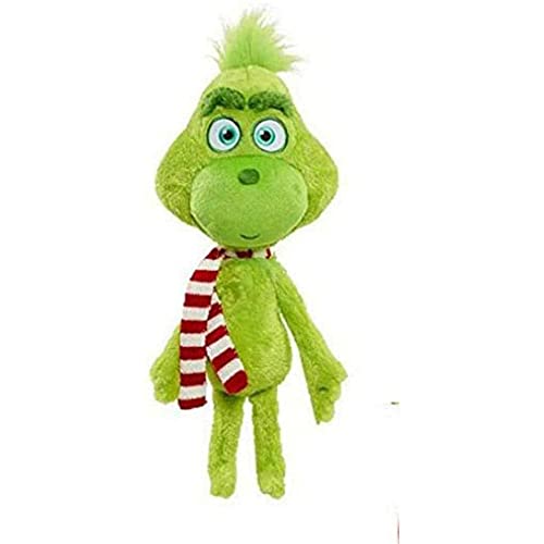 TRURENDITRURENDI Christmas Animal Stuffed Plush Thief Stole Elf Plush Doll Xmas Toy Xmas Toy Gifts Festive Decor (Scarf Green, 30cm)