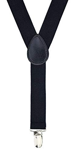 Retreez Boy's Suspender Bow Tie Set With Stylish Plaid Checkered Woven Microfiber Pre-Tied Boy's Bow Tie - Black And White Bow Tie With Black Suspender - 24 Months - 4 Years #TOP3