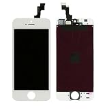  MBN Pantalla LCD compatible con iPhone 5S, color blanco + kit de herramienta 4 en 1, kit de herramienta 4 en 1
