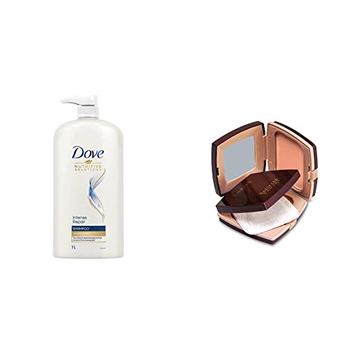 Image of Dove Intense Repair Shampoo, 1L & Lakme Radiance Complexion Compact, Pearl, 9g