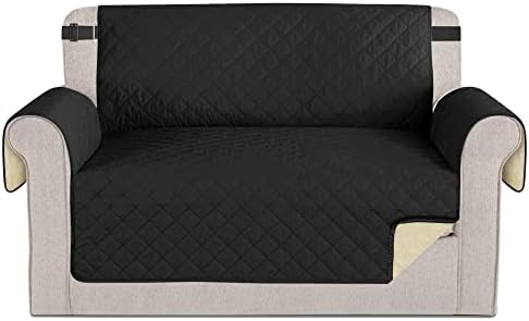Time to Sparkle 1Pack Recliner Chair Cover Waterproof Recliner Chair Covers Slip Slipcover Protector Machine Washable Furniture Protector Cover for Kids and Pets - Black