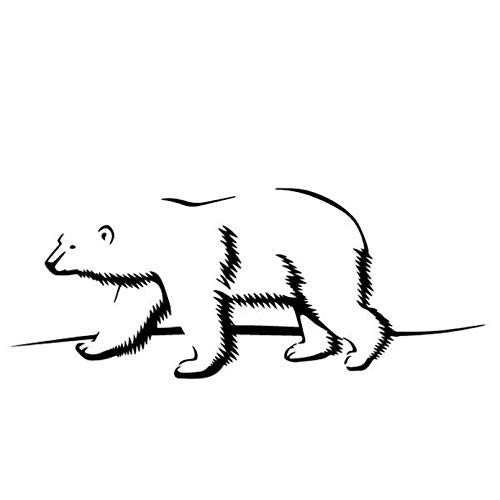 MACMRD Auto Aufkleber 15 cm * 5 cm Netter Eisbär Cartoon Auto Aufkleber Laptop Motorrad Auto Aufkleber Wasserdicht Vinyl Zubehör Dekoration