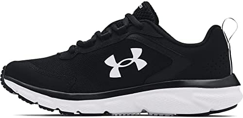 Under Armour Women's Charged Assert 9, Black (001)/White, 9 Wide US