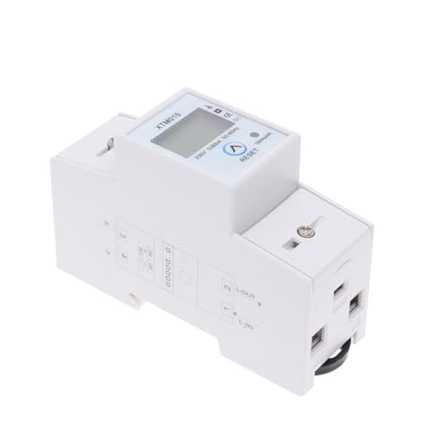 ARTIBETTER 220/5(80) a Digital Ac Power Meter Din Rail Energy Usage Monitor Voltage Display