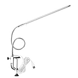 Material de alta calidad, plástico ABS y manguera flexible, adecuado para un uso prolongado. La lámpara de clip USB es muy adecuada como lámpara de lectura, lámpara de libro, lámpara de escritorio, lámpara de mesa, lámpara de belleza, lámpara de tatuaje, lámpara de maquillaje, lámpara de manicura, lámpara de camping en la cama.