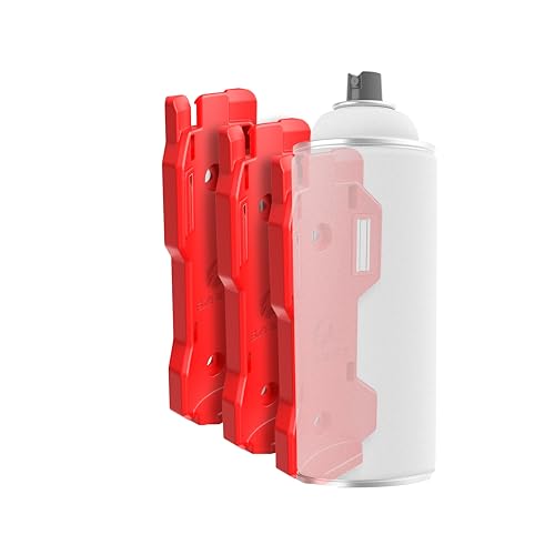 Magnetic Spray Can Holder 3-Pack Flexible Non-Marring Polymer Lid Holder