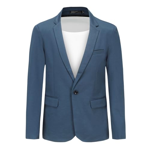 Blazer homme un bouton veste de costume décontractée pour le bureau et les sorties