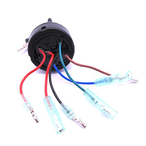 Image of Boat Engine 353-76020-3 353760203 353760203M Main Key Switch for Nissan for Tohatsu / 5040113 for Evinrude Johnson OMC Outboard Motor Lack Push Button Key Switch, 12 Volts