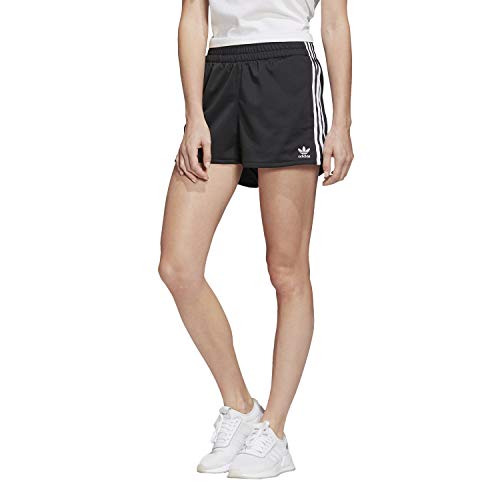 adidas Damen 3-Streifen Shorts, Black/White, 36