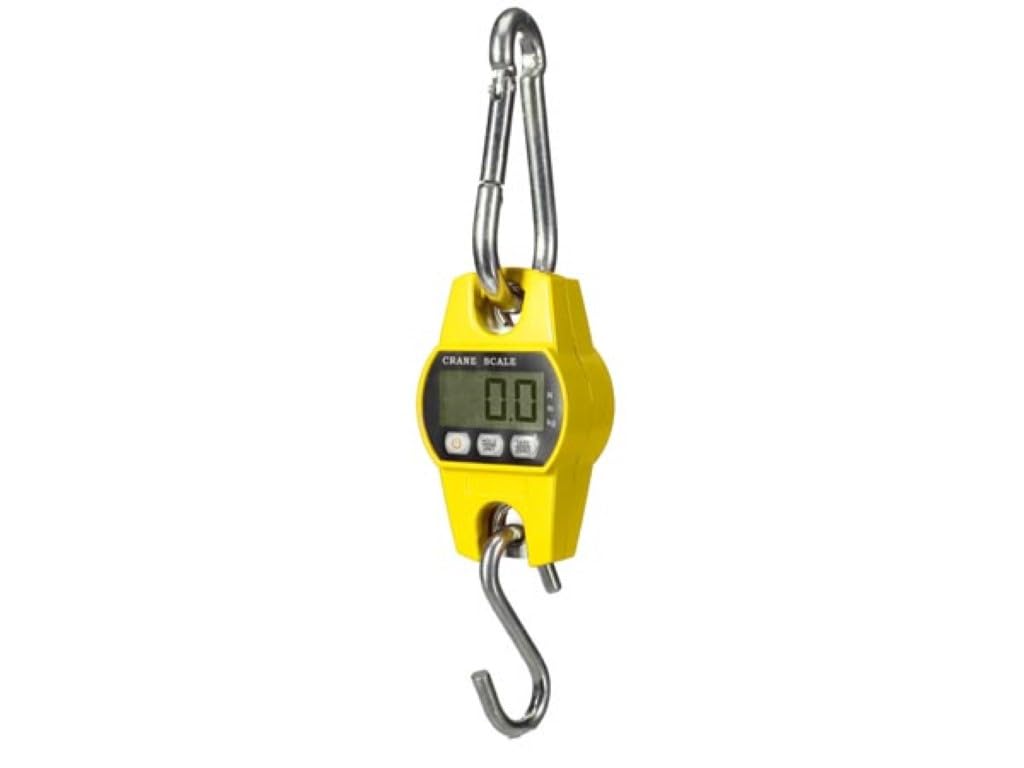 Perel Balance de grúa, digital de 300 g a 300 kg, extinción automática, función de visualización de la pantalla, función de TARE, pantalla LCD