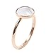 Happiness Boutique Damen Zierlicher Ring mit Kreis in Rosegold | Minimalist Ring in Pastellfarbe Edelstahlschmuck