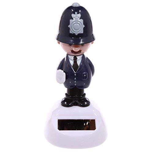 Puckator FF66 Policier Anglais Figurine Solaire Plastique Bleu Foncé/Noir/Rose/Gris 5,5 x 5 x 10,5 cm Cover