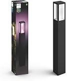 Philips Hue Impress White and Colour Ambiance Pedestal [UK Version - Black] Low Voltage. For Outdoor Lighting, Patio, Terrace, Garden. - 2