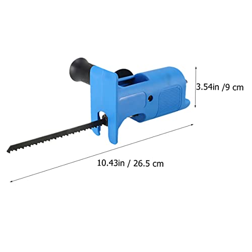 Scie-perceuse alternative SHINEOFI outil modifié coupe métal PVC bleu - 3