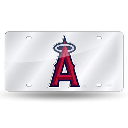 Rico Industries RIC-LZS4002 Los Angeles Angels MLB Laser Cut License Plate Tag