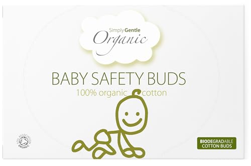 Simply Gentle Organic Baby Safety Buds bastoncini cotonati per bebè e bambini 72 pz
