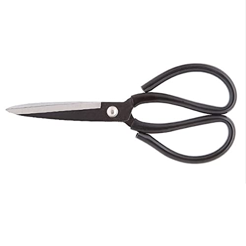 RTHGTFJD Tijeras Costura Tijeras poderosas, Asesino for Peces for el hogar, Adecuado for cocinas y restaurantes, Alta Temperatura Resistente, Negro