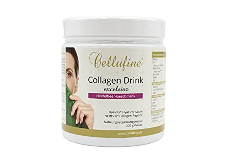 Cellufine® EXCELSIOR VERISOL® Collagen Lift Drink 300g mit Hyaluronsäure I VERISOL Collagen-Peptide I hautfreundliche Vitamine