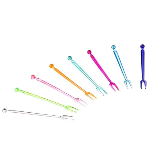 CONFEZIONE 1000 FORCHETTINE A DUE PUNTE IN PLASTICA 8,5 cm FORCHETTE PATATINE