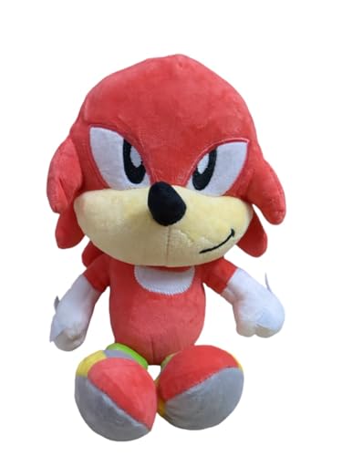 Image of KeenKid Sonick The Hedgehog Soft Plush Toy - Blue Sonick, Super Sonick, Knuckle and Tail Sonick Toys for Boys, Girls, & Kids (Knuckle)