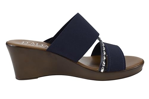 ITALIAN Shoemakers Pert Women's Wedge Open Toe Strap Sandal for Women4