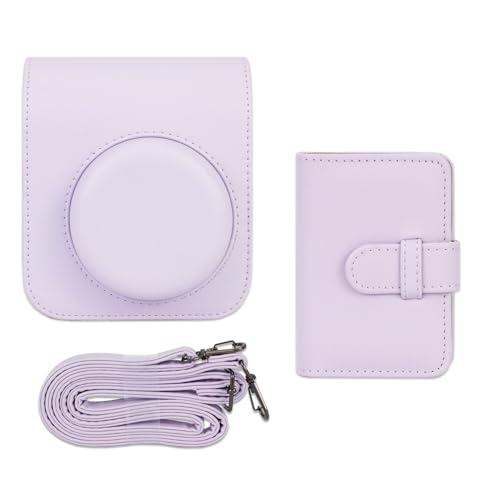 Bolsa para cámara y álbum de fotos para Fujifilm Instax para mini 12, funda impermeable de poliuretano con organizador de 28 páginas, almacenamiento portátil para viajes