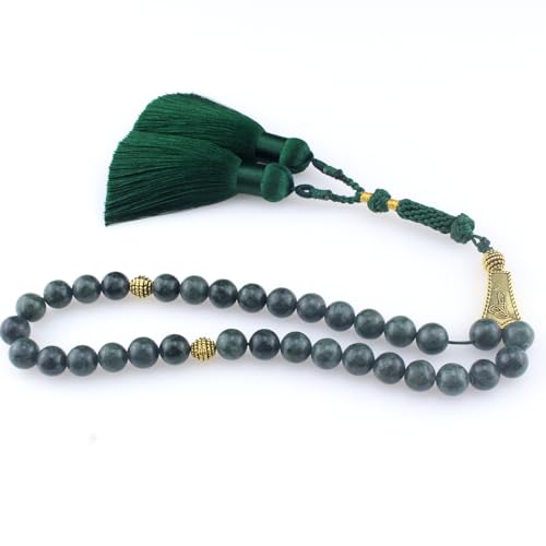 Perles Misbaha Masbaha en jade naturel pour un Dhikr fluide et serein