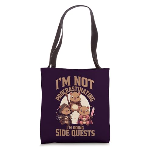 I’m Not Procrastinating I’m Doing Side Quests Tote Bag miniatura 1