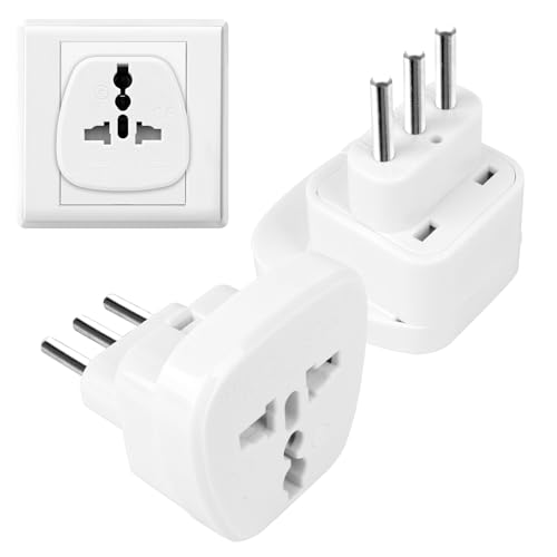 【Parametri】Questo adattatore da viaggio da mondo a Italia offre una corrente nominale di 12 A, una tensione nominale di 250 V e una potenza nominale di 2500 W. L'uscita (presa) è una presa universale che accetta spine da tutto il mondo. Converte le spine di tutto il mondo in una spina britannica a tre vie.