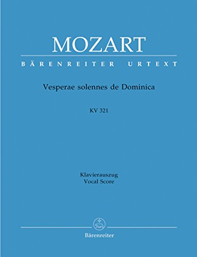 Vesperae solennes de Dominica K.321 (Vocal Score)