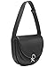 Calvin Klein Crisell Organizational Saddle Crossbody, Black/Silver, One Size