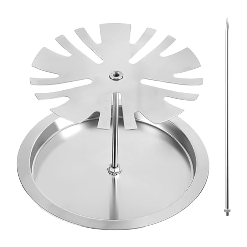 Soporte para asar alas de pollo – Soporte para barbacoa con 15 plazas, bandeja de goteo incluida, marco de acero resistente al calor, portátil, diseño compacto | Herramienta de cocina versátil para