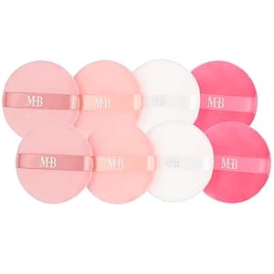 8pc Beauty Buffs Set – Round Beauty Blenders Collection, Flawless Finish Makeup Sponges To Blend & Set – Cosmetic Beauty Puff Makeup Applicators Professional Beauty Tools + Accessories